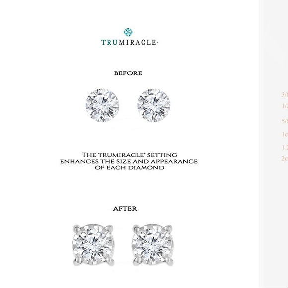 TruMiracle
Signature Diamond Stud Earrings - Picture 6 of 6